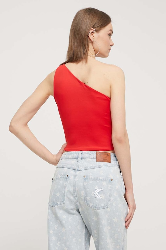 Odzież Tommy Jeans top DW0DW17898 czerwony