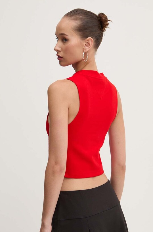 Îmbrăcăminte Tommy Jeans top DW0DW17985 rosu
