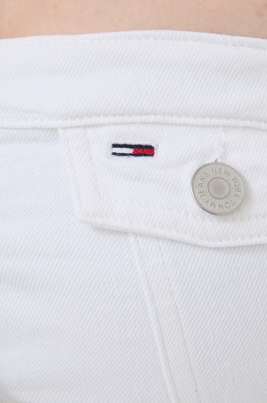 Džínsový top Tommy Jeans DW0DW17683 biela