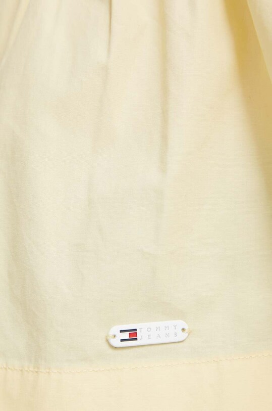 Бавовняна блузка Tommy Jeans DW0DW17804 жовтий