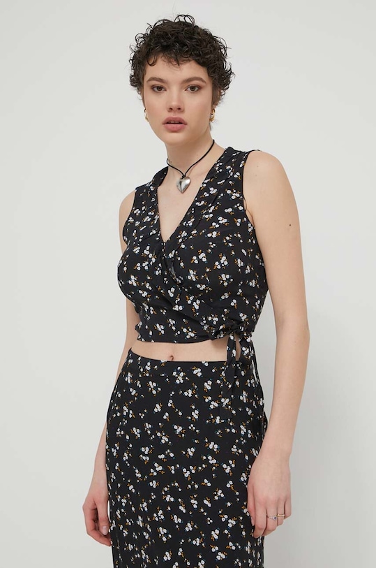 Bluza Tommy Jeans regular crna DW0DW17967