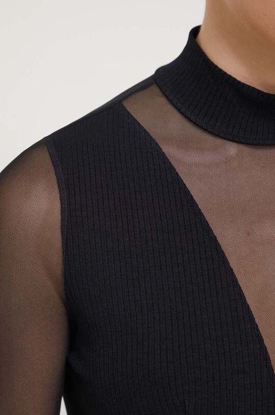 Desigual bluza 24SWTK76 negru