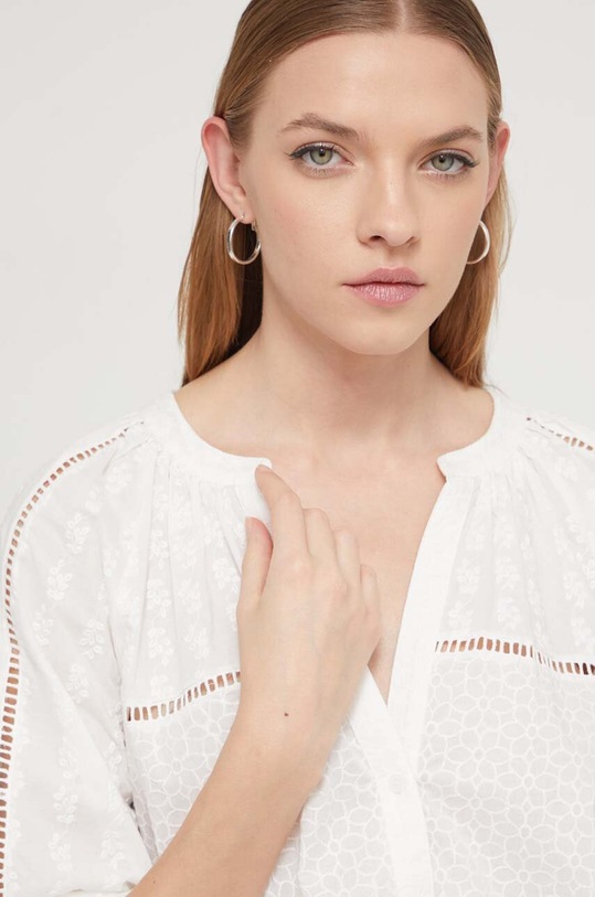 Desigual bluzka bawełniana JULIETA biały 24SWBW27