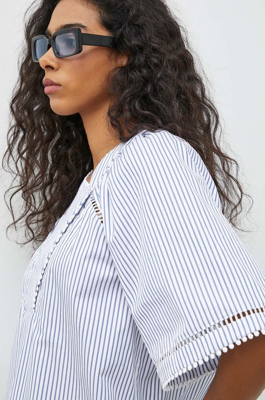 MUNTHE camicetta in cotone 1001.24226 blu