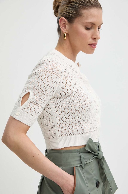 Бавовняний кардиган MAX&Co. бавовна бежевий 2416371014200