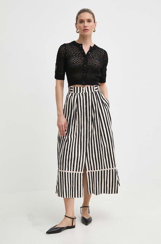 MAX&Co. kardigan bawełniany 2416371014200 czarny SS24