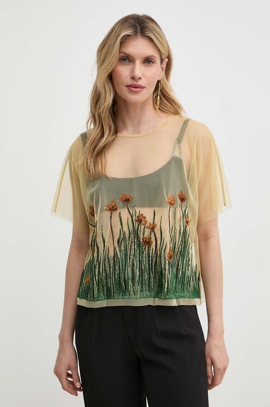 MAX&Co. bluza x FATMA MOSTAFA imprimeu bej 2416941058200