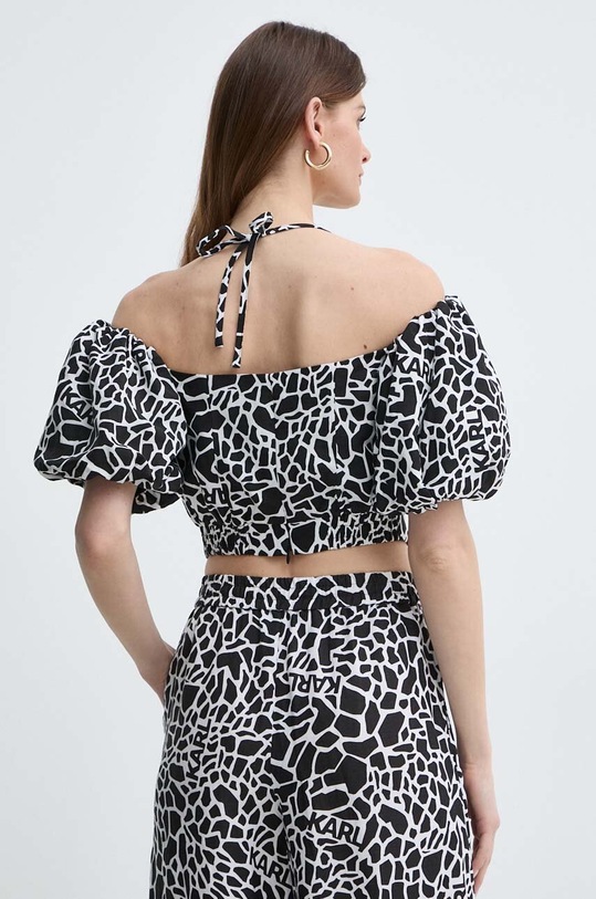 Odzież Karl Lagerfeld bluzka lniana 241W1609 multicolor