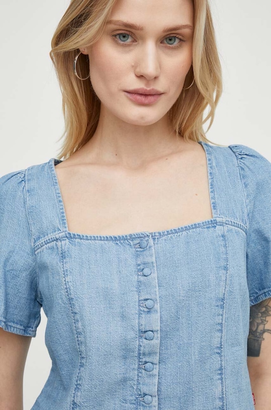 Μπλουζάκι τζιν Levi's μπλε A7332