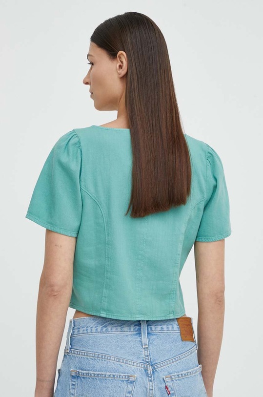 Odzież Levi's bluzka jeansowa A7332 zielony