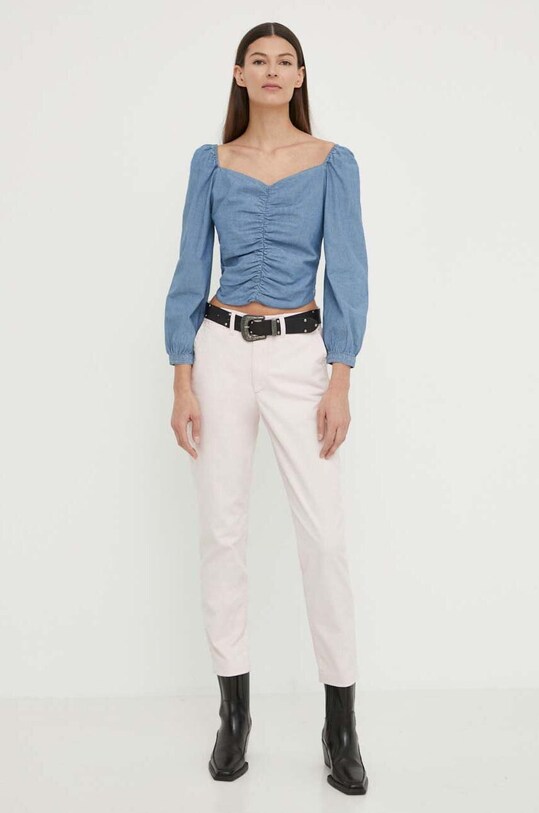 Levi's bluzka jeansowa A7424 niebieski SS24