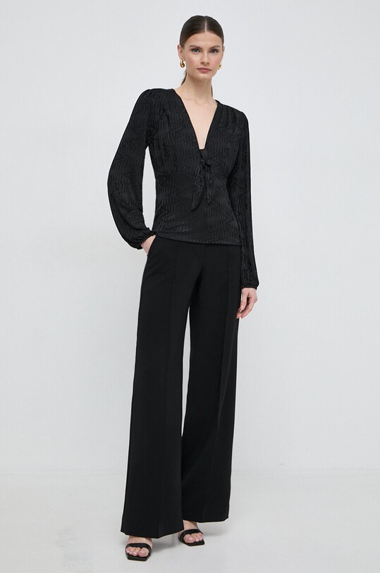 Блузка Morgan TFLOC TFLOC.NOIR чорний SS24