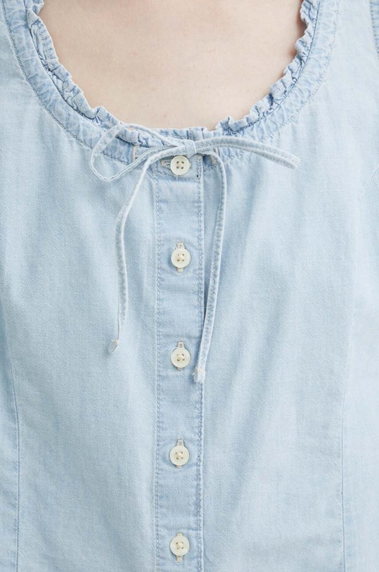Levi's top bawełniany A7625 niebieski