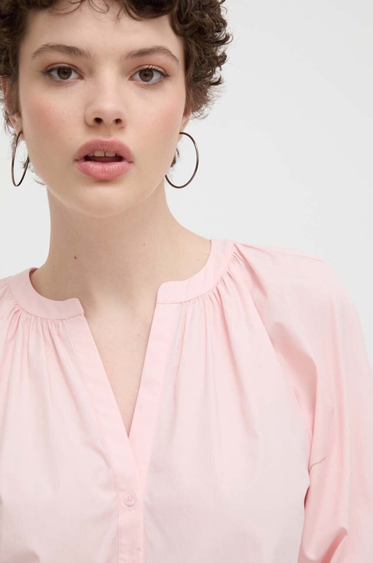 Pamučna košulja Desigual GISELLE roza 24SWBW12