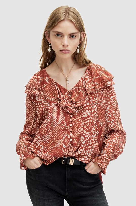 AllSaints bluza PHOEBE WAIMEA TOP animal multicolor WM551Z