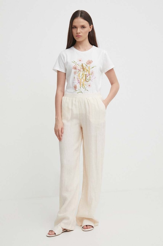 Artigli tricou din bumbac AT38703.PANNA bej SS24