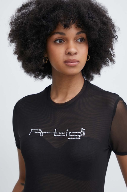 Artigli tricou imprimeu negru AT38575.NERO