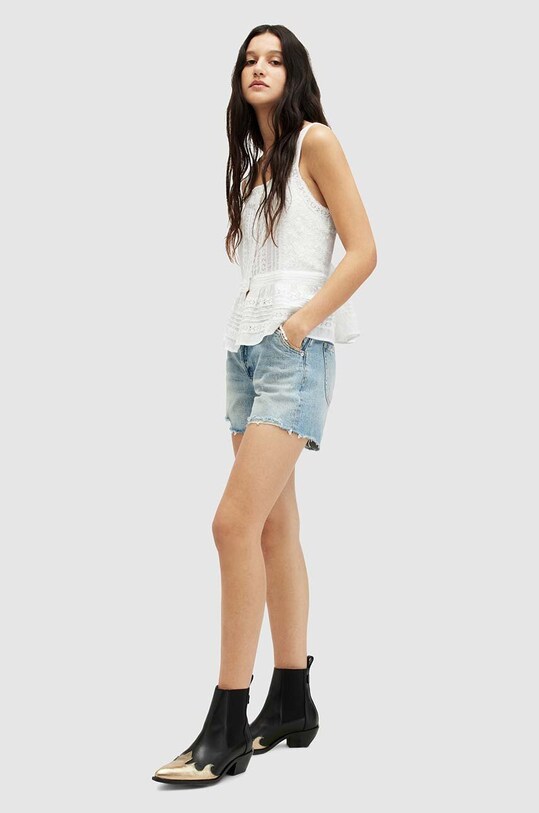 Μπλουζάκι AllSaints CATALINA TOP λευκό WM650Z