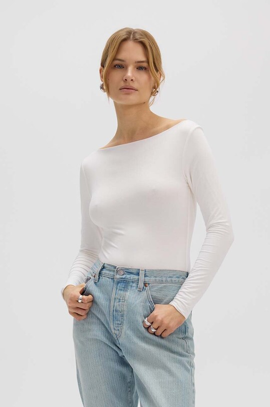 Боди Saint Body SLASH NECK BODYSUIT ECRU SB.547 белый SS24