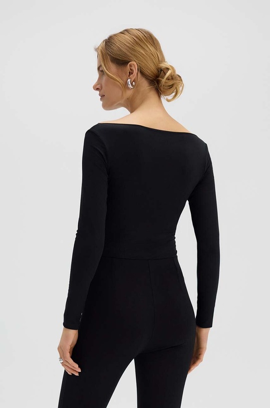Body Saint Body SLASH NECK BODYSUIT BLACK SB.546 černá SS24