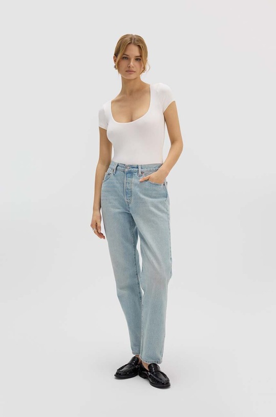 Îmbrăcăminte Saint Body body SCOOP NECK BODYSUIT ECRU SB.523 alb