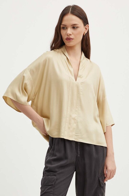 United Colors of Benetton bluza bej 5XBQDQ09E