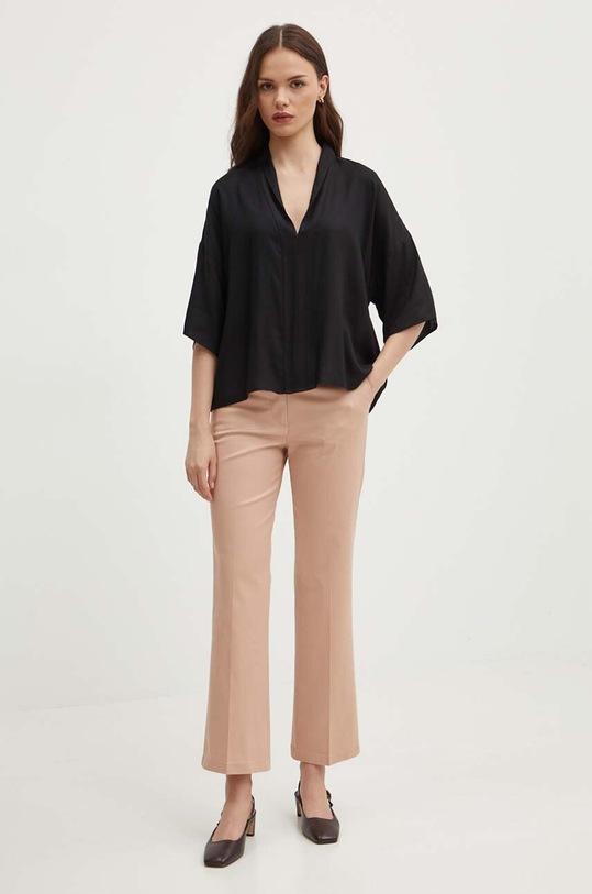 United Colors of Benetton bluzka 5XBQDQ09E czarny SS24