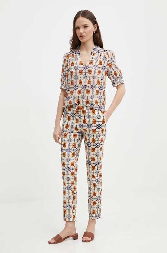 La Petite Française camicetta in cotone BETON PFBETON multicolore SS24