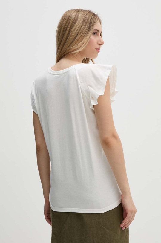 Ruházat Sisley pamut póló 33D6L106C bézs