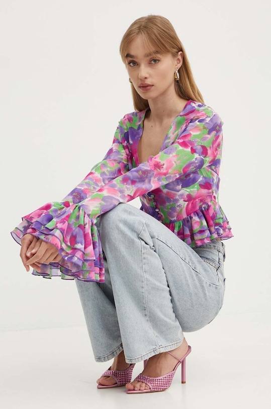 Πουκάμισο Rotate LIGHT LONGSLEEVE TOP 1129042991 πολύχρωμο SS24