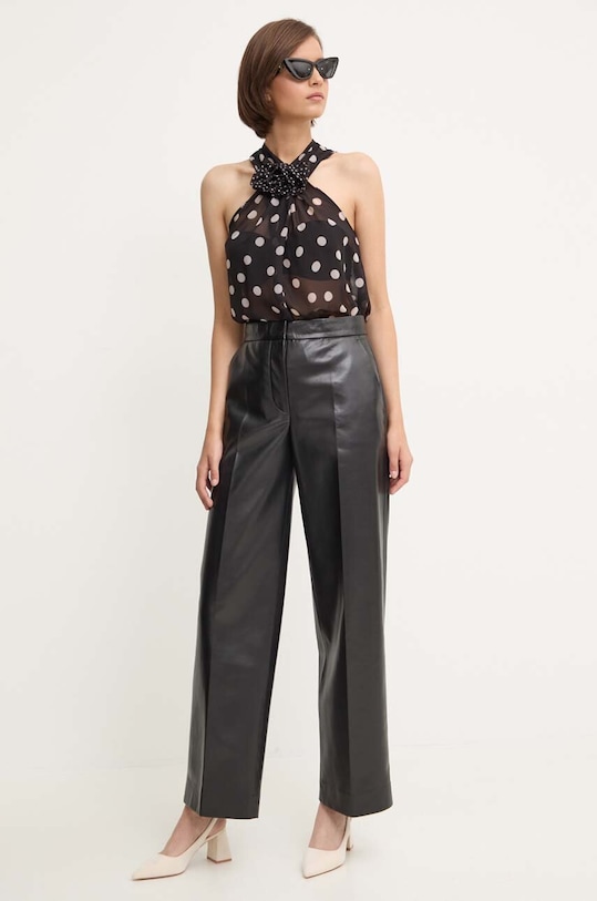 Top Sandro Ferrone SFS32XBDMARINA čierna SS24