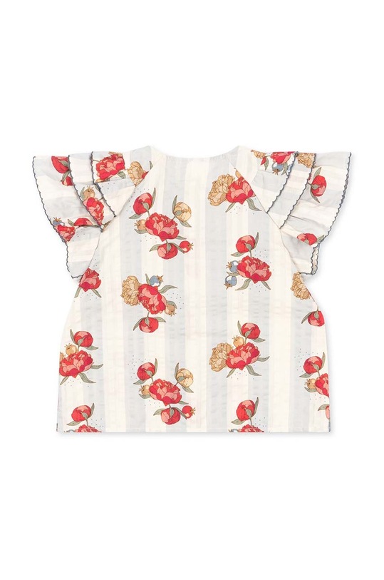 Dievča Detská bavlnená blúzka Konges Sløjd KS100330 červená