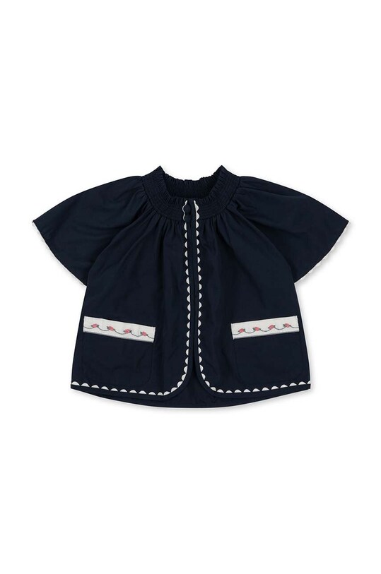 Konges Sløjd bluza de bumbac pentru copii imprimeu bleumarin KS100422