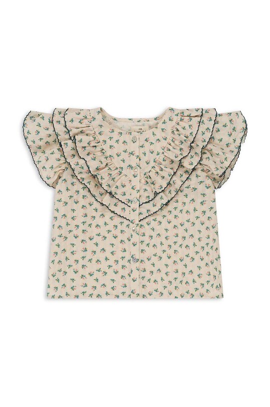 Detská bavlnená blúzka Konges Sløjd bavlna modrá KS100938