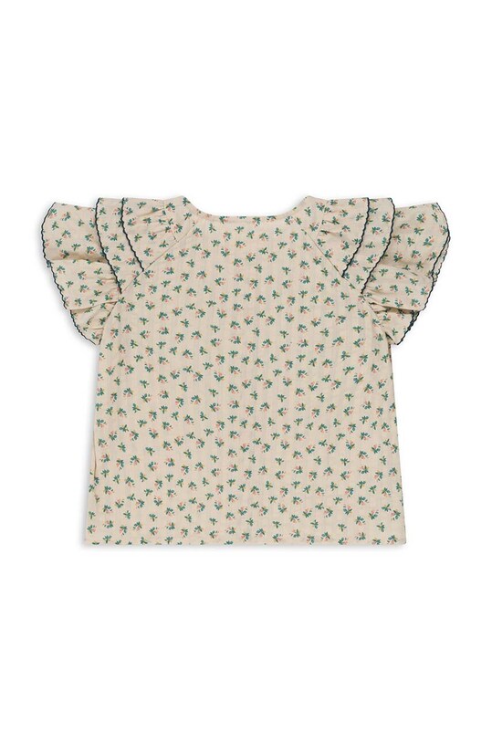 Detská bavlnená blúzka Konges Sløjd KS100938 modrá SS24