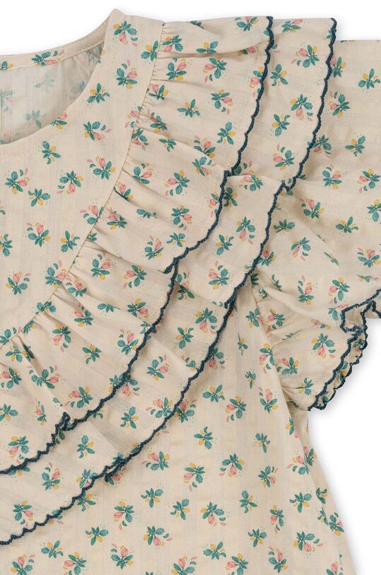 Detská bavlnená blúzka Konges Sløjd modrá KS100938