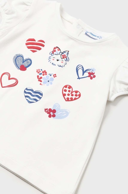 Dziewczynka Mayoral bluzka niemowlęca 1007.4G.Baby.PPYH biały