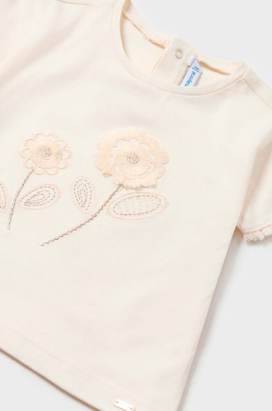 Fete Mayoral tricou din bumbac pentru bebelusi 1009.4H.Baby.PPYH portocaliu