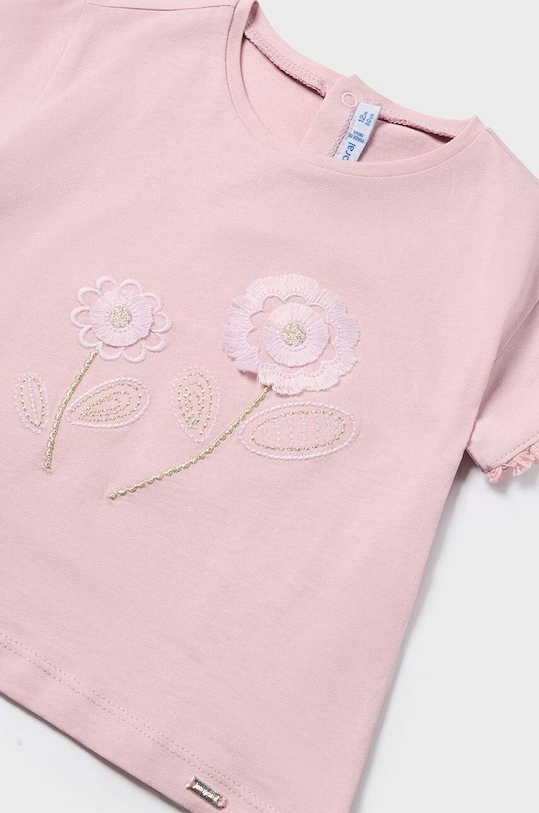 Дівчинка Бавовняна футболка для немовлят Mayoral 1009.4H.Baby.PPYH рожевий