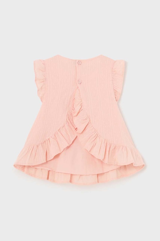 Dětská bavlněná halenka Mayoral 1102.4F.Baby.PPYH růžová SS24