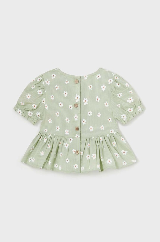Mayoral bluza din bumbac pentru bebelusi 1103.4H.Baby.PPYH verde SS24