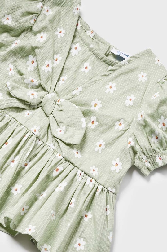 Fete Mayoral bluza din bumbac pentru bebelusi 1103.4H.Baby.PPYH verde