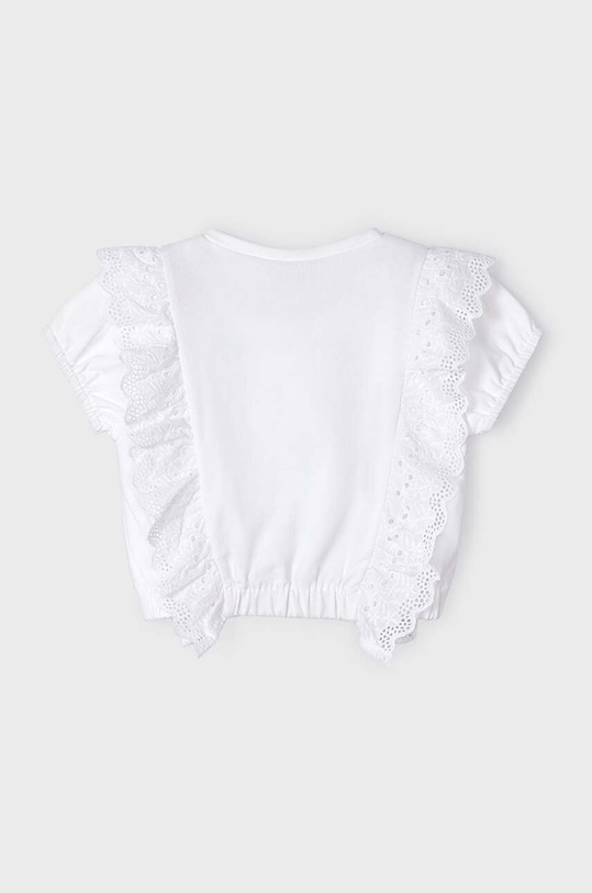 Παιδικό μπλουζάκι Mayoral 3088.6H.Mini.PPYH λευκό SS24