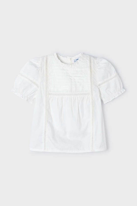 Dětská bavlněná halenka Mayoral 3172.6A.Mini.PPYH béžová SS24