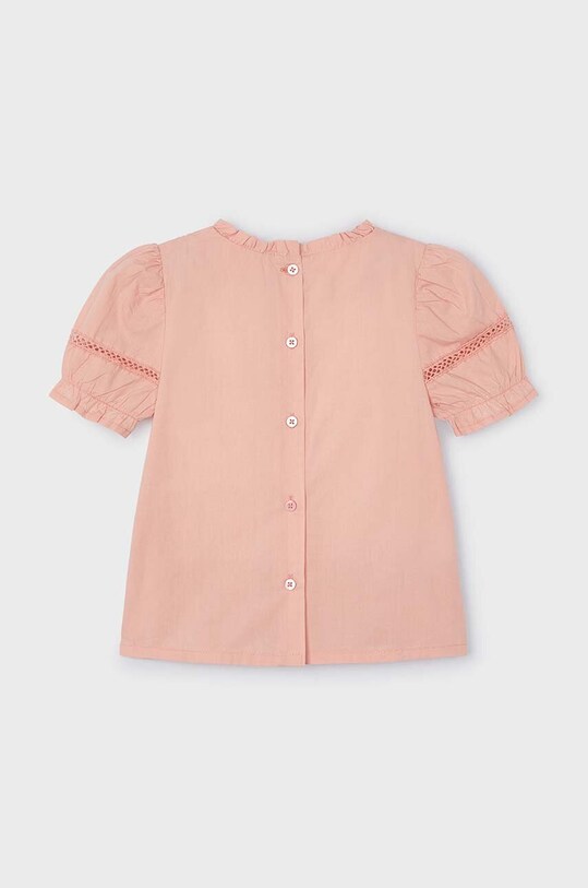 Detská bavlnená blúzka Mayoral 3172.6A.Mini.PPYH béžová SS24