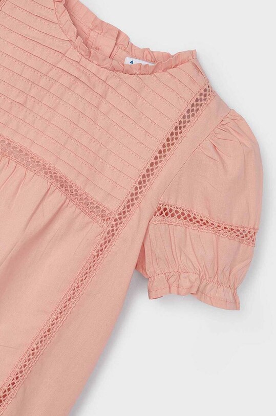 Dievča Detská bavlnená blúzka Mayoral 3172.6A.Mini.PPYH béžová