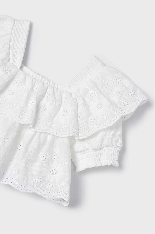 Mayoral bluza copii alb 3178.6F.Mini.PPYH
