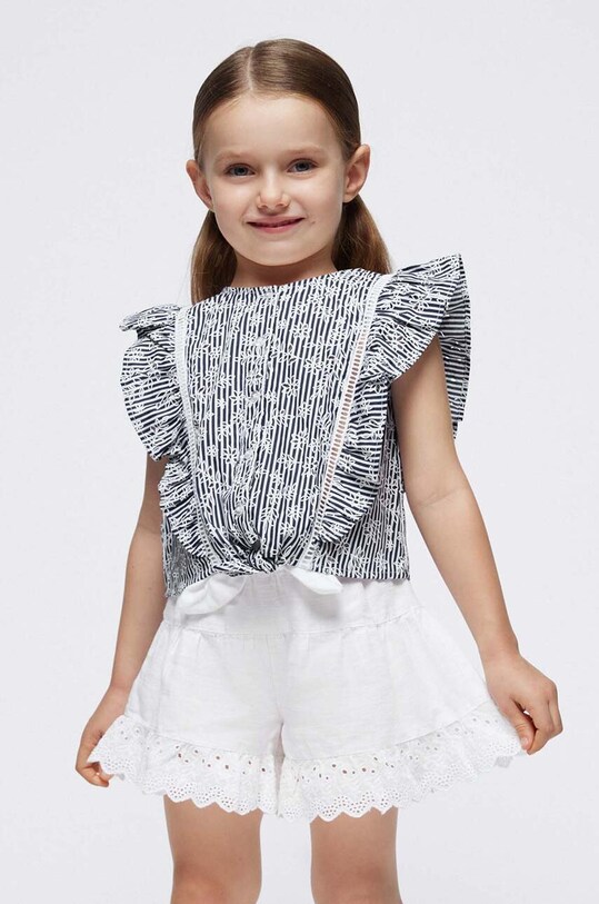 Mayoral bluza de bumbac pentru copii cu modele bleumarin 3179.6H.Mini.PPYH