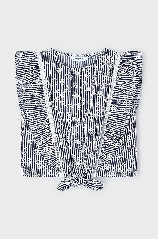 Mayoral bluza de bumbac pentru copii 3179.6H.Mini.PPYH bleumarin SS24