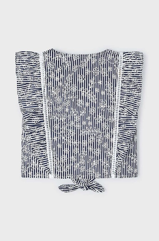 Fete Mayoral bluza de bumbac pentru copii 3179.6H.Mini.PPYH bleumarin